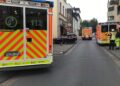 Verkehrsunfall Bonn-Endenich mit Feuerwehr im Einsatz