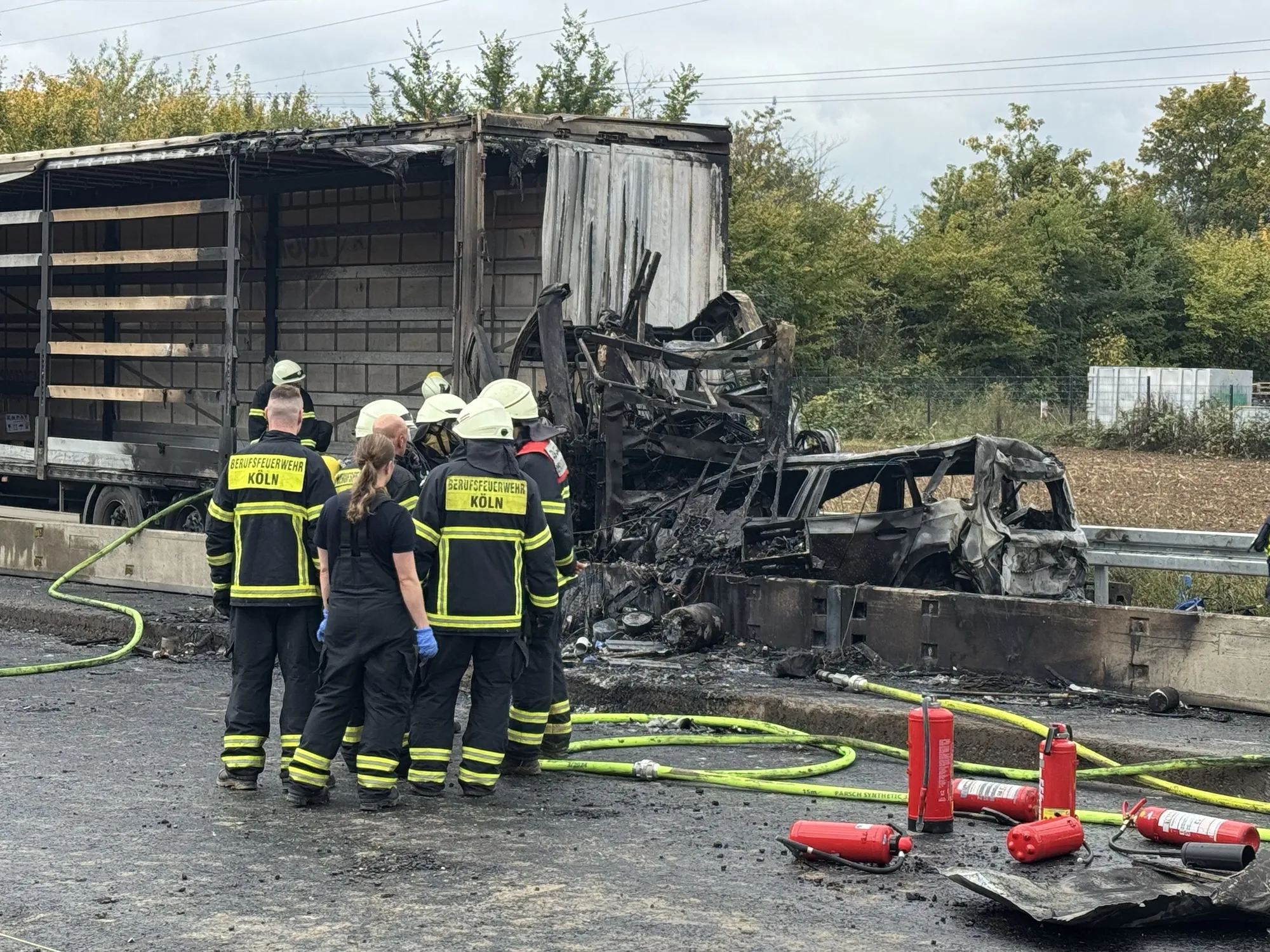 Tödlicher Unfall auf der A59 bei Köln
