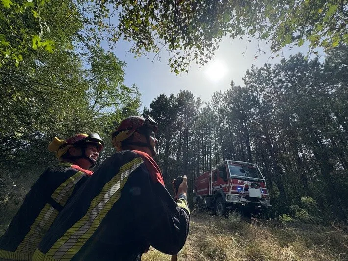 Waldbrand Serbien Feuerwehreinsatz