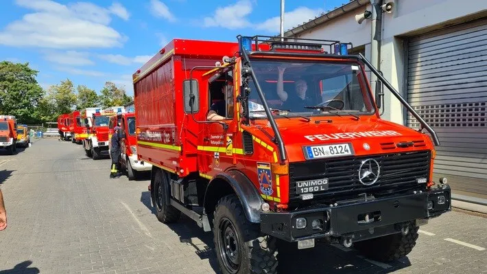 EU Waldbrandmodul Düren EU-Waldbrandmodul im Kreis Düren im Einsatz Feuerwehreinsatz