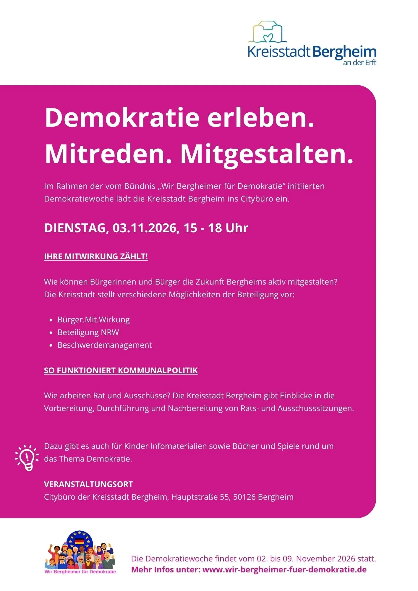 Tag der Demokratie Bergheim