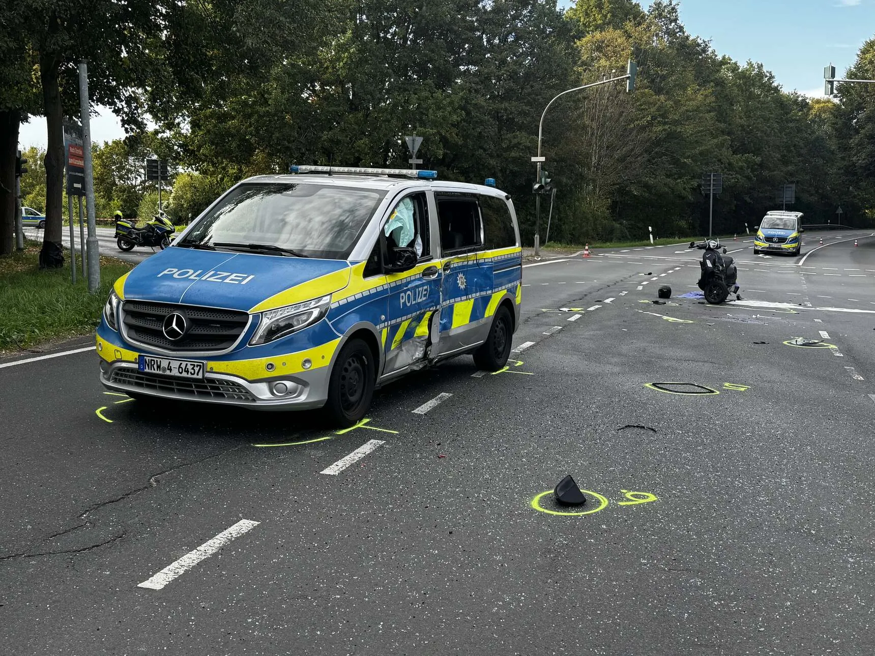 Verkehrsunfall Hürth Polizeieinsatz